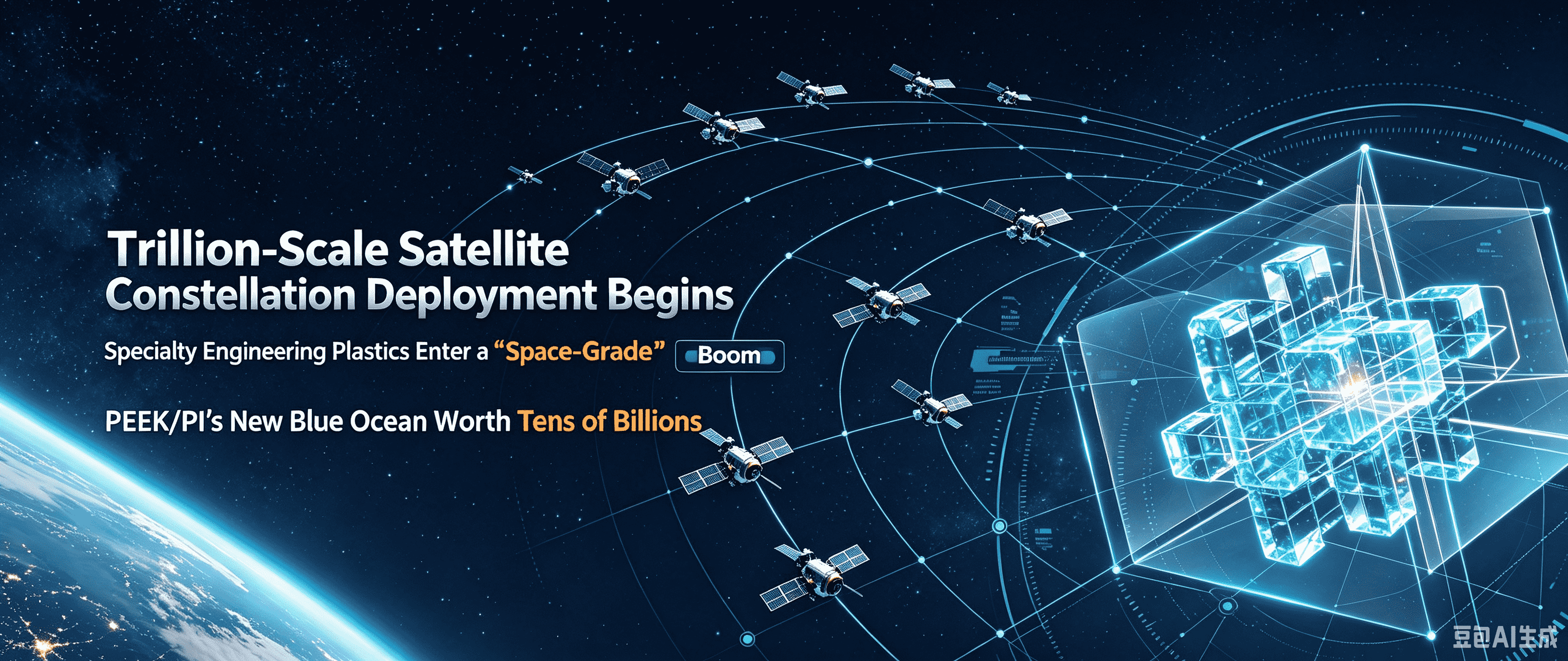 Começa a implantação de constelações de satélites em escala de trilhões: Plásticos de engenharia especializados entram em um boom de “nível espacial” – o novo oceano azul da PEEK/PI vale dezenas de bilhões, visto da constelação de Qianfan